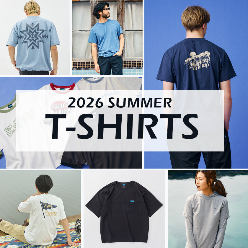 2026｜暑い季節を快適に、アクティブに！夏のTシャツ特集