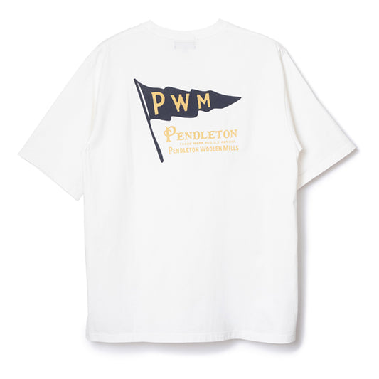 ペンドルトン メンズ ショートスリーブ ナショナルパークガーメントダイ バックプリントTシャツ オフホワイト