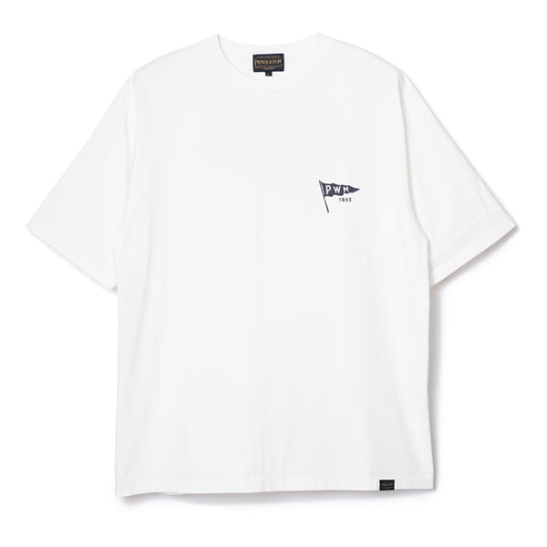 ペンドルトン メンズ ショートスリーブ ナショナルパークガーメントダイ バックプリントTシャツ オフホワイト