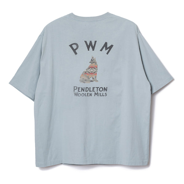 ペンドルトン メンズ ショートスリーブ ナショナルパークガーメントダイ バックプリントTシャツ スレイトブルーの画像