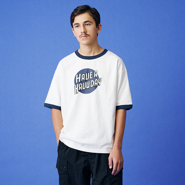 カブー メンズ ハブ リンガー Tシャツ