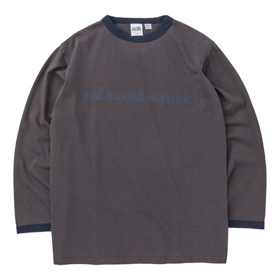 カブー メンズ フレーズ ロングスリーブ リンガー Tシャツ ファン