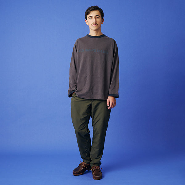 カブー メンズ フレーズ ロングスリーブ リンガー Tシャツ ファン
