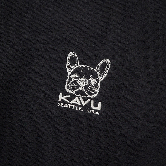 カブー メンズ ワンポイント スウェット ドッグ