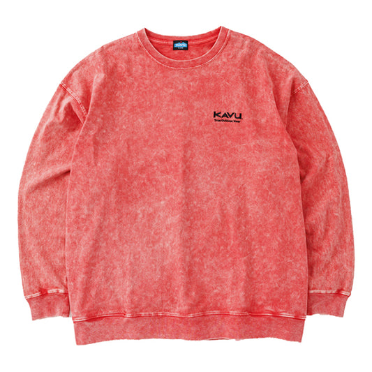 カブー メンズ ケミカルウォッシュ ロングスリーブ Tシャツ