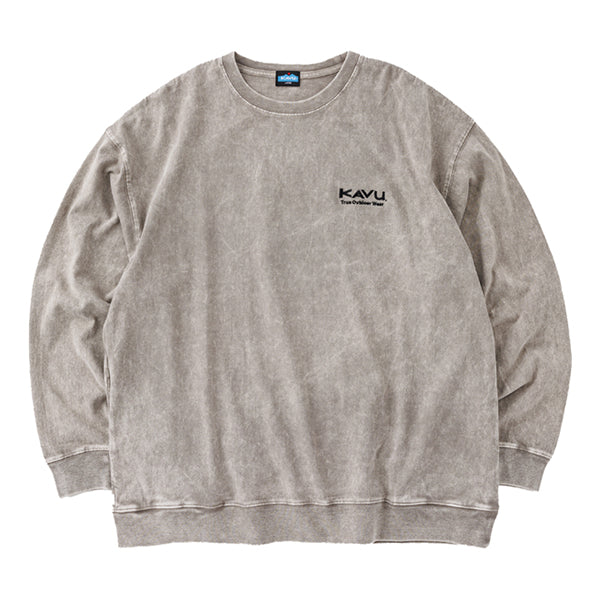 カブー メンズ ケミカルウォッシュ ロングスリーブ Tシャツ