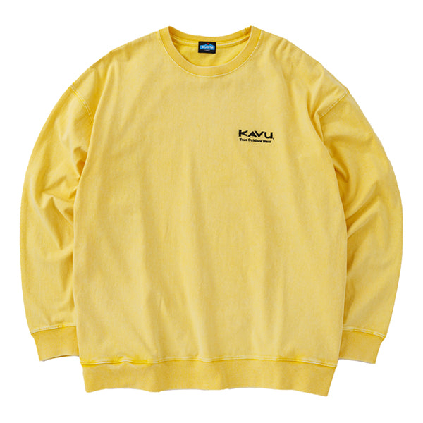 カブー メンズ ケミカルウォッシュ ロングスリーブ Tシャツ