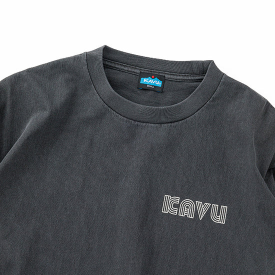 カブー メンズ スリーブプリント ロングスリーブ ピグメントTシャツ