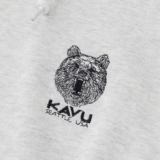 カブー メンズ ワンポイント パーカ ベア