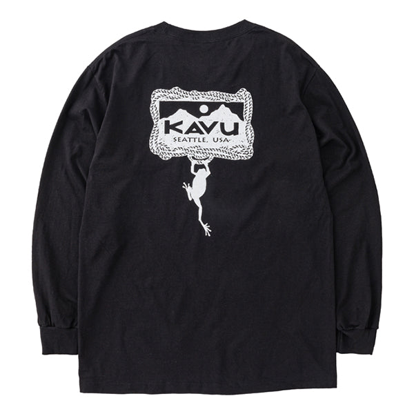 カブー メンズ ハンギングフロッグ ロングスリーブ Tシャツ