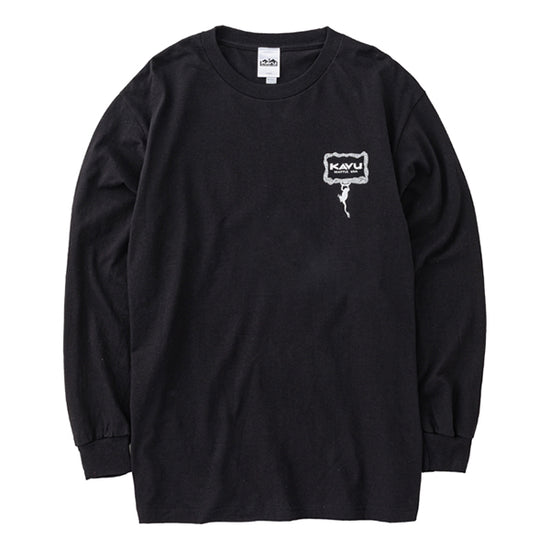 カブー メンズ ハンギングフロッグ ロングスリーブ Tシャツ