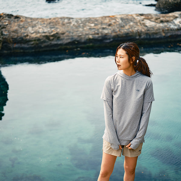 アウトドアリサーチ ウィメンズ アクティブアイス スペクトラム サン Tシャツ