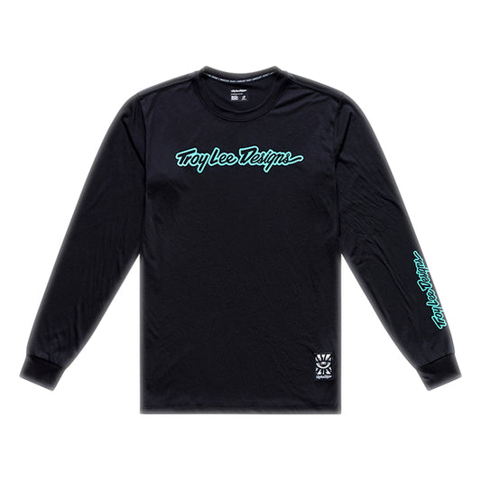 トロイリーデザインズ スカイラインライド ロングスリーブT シグネーチャー ブラック／リアルティール