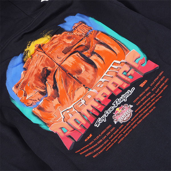 トロイリーデザインズ プルオーバーフーディー トロイリーデザインズ×レッドブルランページ ドリームランド ブラック