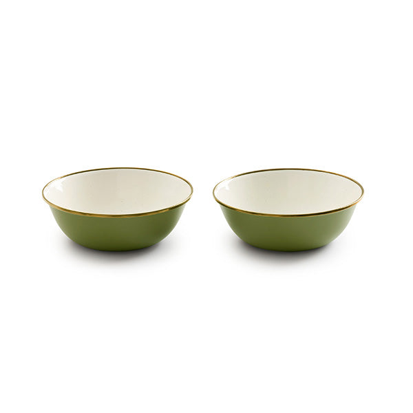ベアボーンズエナメル 2トーン ボウル 2個セット
